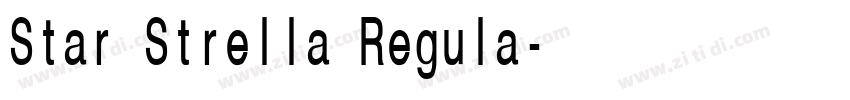 Star Strella Regula字体转换